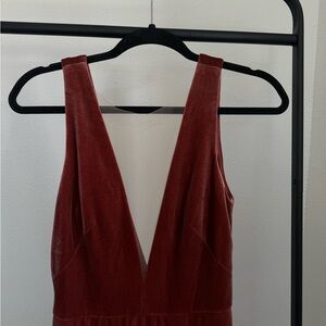 Jenny Yoo Logan Velvet Dusty Rose size 4